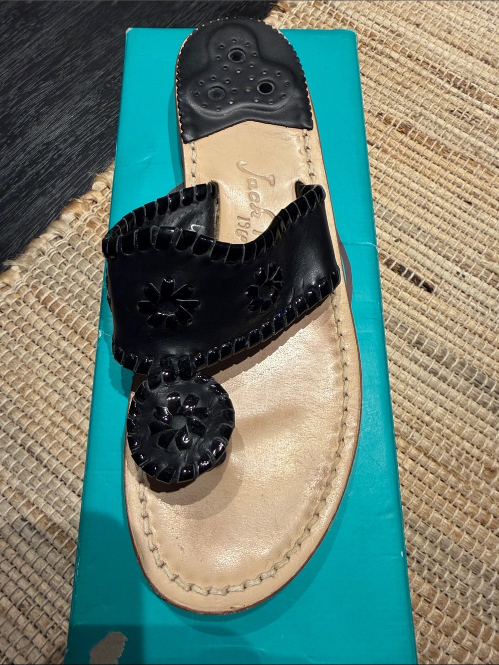 🇺🇸🎉REPOST- Jack Rogers Black Sandals - Picture 5 of 6
